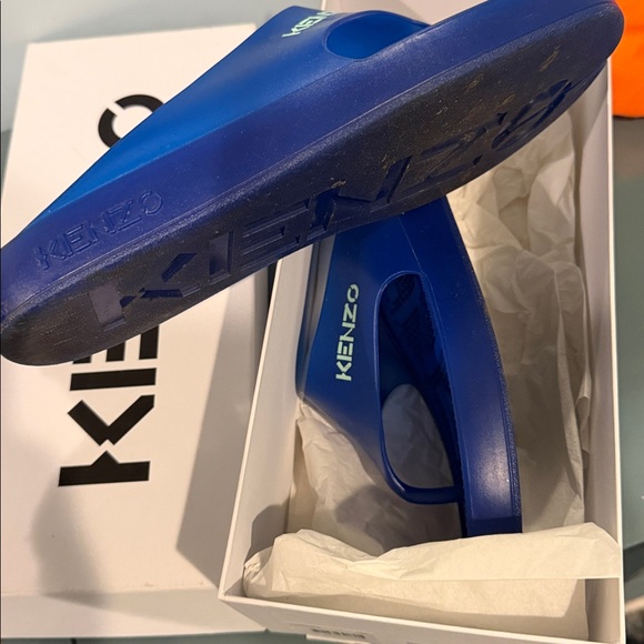 Kenzo Vibrant Blue Slide Sandals - Picture 4 of 4